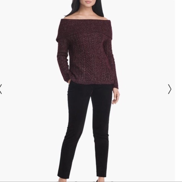 WHBM Black Velvet Slim Ankle Pants Size 10 - Picture 3 of 11